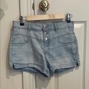 Women's Light Blue Denim Shorts
